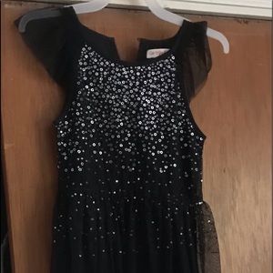 Black sequin & tulle formal dress NWT